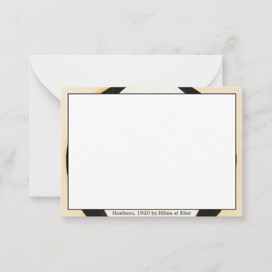 Heathens, 1920, van Hilma af Klint Notitiekaartje (Achterkant)