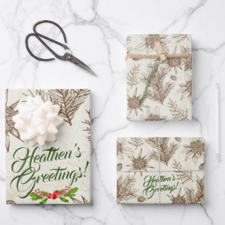 Heathen's Greetings. Atheïstisch omslagpapier Inpakpapier Vel