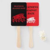 Heathens tegen haat set fans handwaaier (Voorkant en achterkant)