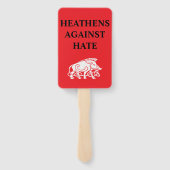 Heathens tegen haat set fans handwaaier (Achterkant)