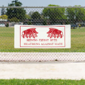 Heathens tegen haat spandoek (Insitu)