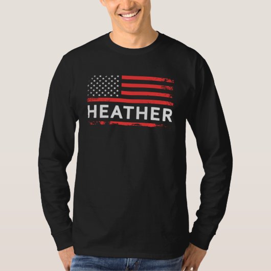 HEATHER AMERICAN FLAG FOR HEATHER T-SHIRT (Voorkant)