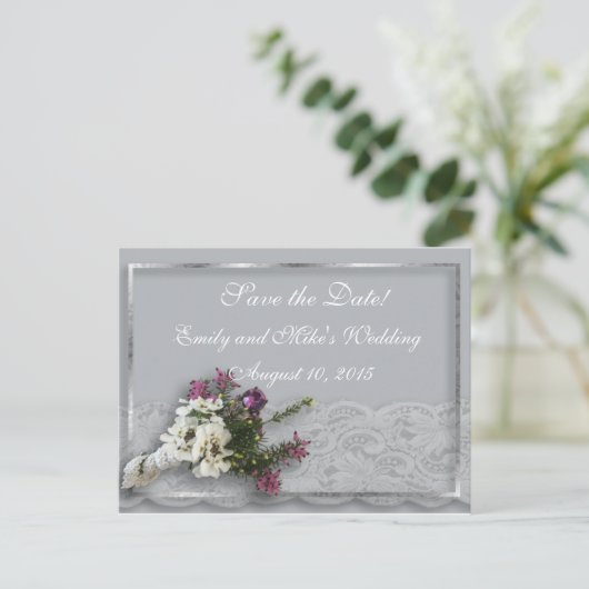 Heather and Lace Enregistrer la carte postale Date (Debout devant)