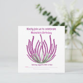 Heather bloemen kaart (Staand voorkant)