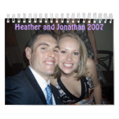 Heather en Jonathan 2007 Kalender (Hoes)