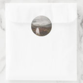 Heather Ghost Ronde Sticker (Tas)