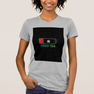 Heather Grey T-shirt met Thee Design