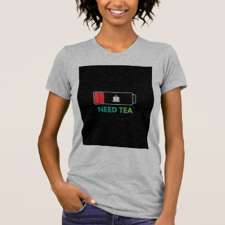 Heather Grey T-shirt met Thee Design