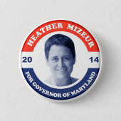 Heather Mizeur Retro Button (Voorkant)