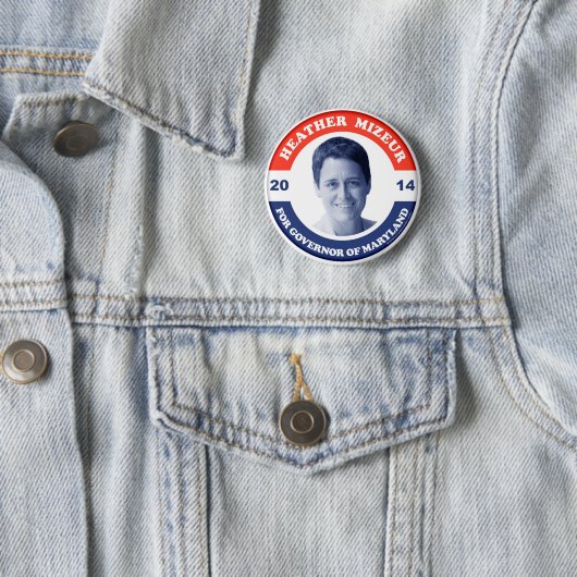 Heather Mizeur Retro Button (In situ)