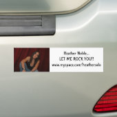 Heather Noble.. LAAT ME JE ROKEN! Bumpersticker (Op auto)