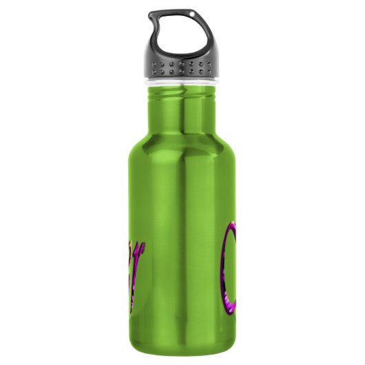 Heather, Nom, Logo, Bouteille d'eau réutilisable p (Dos)