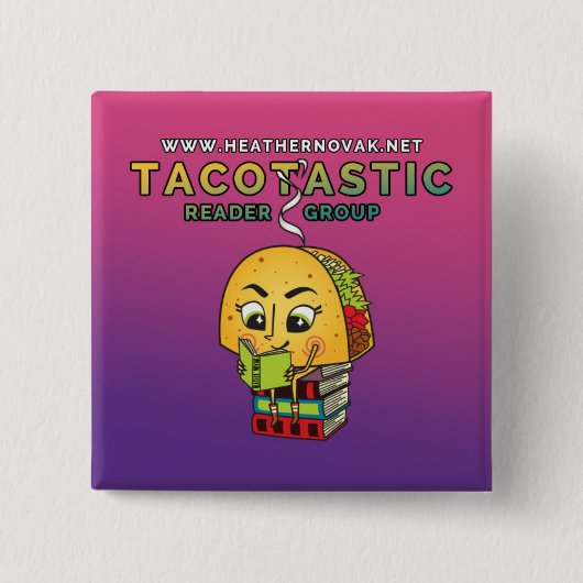 Heather Novak Officiële Reader Pin! Vierkante Button 5,1 Cm (Voorkant)