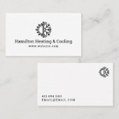 Heating & Cooling Business Card Visitekaartje (Voorkant / Achterkant)