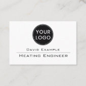 Heating Engineer Company Representative Visitekaartje (Voorkant)