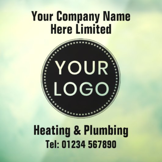 Heating Engineers or Heating & Plumbing Company Raamsticker (Vel 3)