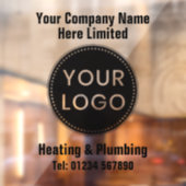 Heating Engineers or Heating & Plumbing Company Raamsticker (Vel 2)