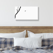 Heaven and Earth/Bird Flying to a Tree/ Zen Photo Canvas Afdruk (Insitu (Slaapkamer))