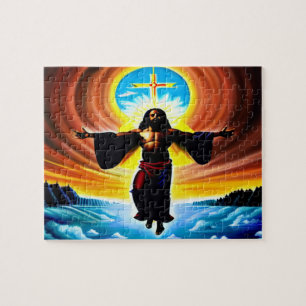 Heaven and Earth Black Christelijk Art Puzzle Legpuzzel