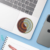 Heaven and Hell Contour Sticker (Laptop met iPhone)