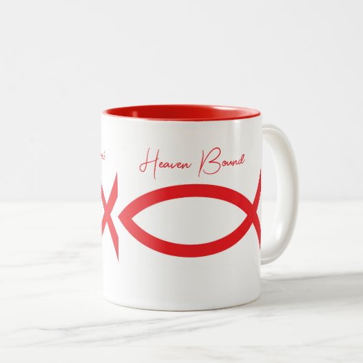 Heaven Bound Two-Tone Coffee Mok (Voorkant rechts)