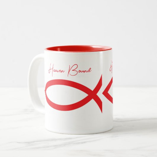 Heaven Bound Two-Tone Coffee Mok (Voorkant links)