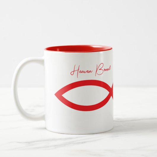 Heaven Bound Two-Tone Coffee Mok (Links)