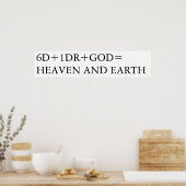 HEAVEN EN AARDE POSTER (Keuken)