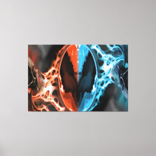 Heaven en Hell Canvas Afdruk