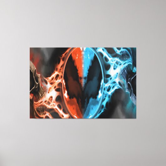 Heaven en Hell Canvas Afdruk (Voorkant)