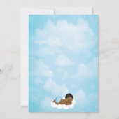 Heaven envoyé Angel Boy Baby shower Invitation (Dos)
