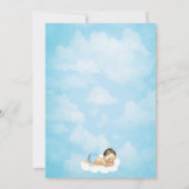 Heaven envoyé Angel Boy Baby shower Invitation (Dos)