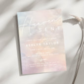 Heaven envoyé Aquarelle Sky Baby shower Invitation
