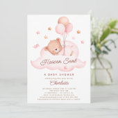 Heaven envoyé Baby shower Ours Invitation (Debout devant)