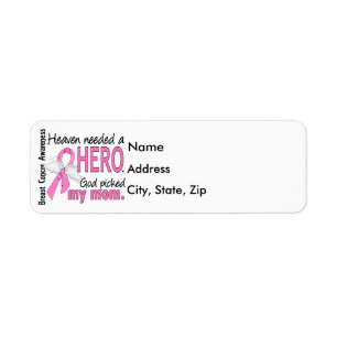 Heaven had een Hero Mam Breast Cancer nodig Etiket