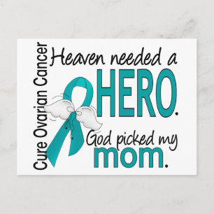 Heaven had een Hero Mam Ovarian Cancer nodig Briefkaart