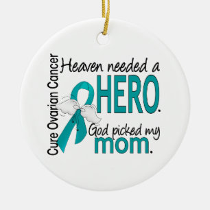 Heaven had een Hero Mam Ovarian Cancer nodig Keramisch Ornament