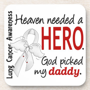 Heaven had een Hero papa Lung Cancer nodig Bier Onderzetter