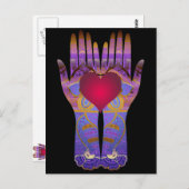 Heaven Hands Dark Briefkaart (Voorkant / Achterkant)