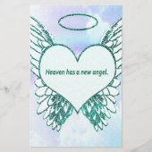 Heaven heeft een nieuwe engel briefpapier (Voorkant)