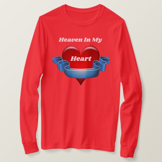 Heaven in mijn T-shirt van de hartkamer (Design voorkant)