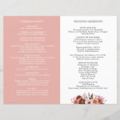Heaven in Roos, Floral Wedding Programme (Achterkant)