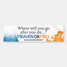 Heaven of Hell Car Decal Bumpersticker