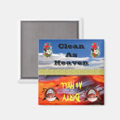 Heaven of Hell Clean of Vuile Vaatwasser Magneet (Voorkant / Achterkant)