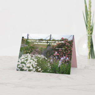 Heaven on Earth Kindness Garden Dank je wel Kaart