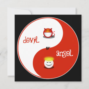 Heaven or Hell Bachelorette Party Invitation Kaart