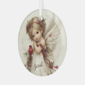 Heaven’s Touch Among the Berries Glas Ornament (Voorkant links)