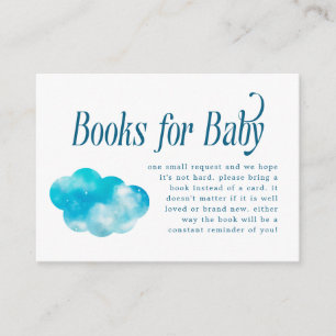 Heaven Send Boy Baby shower Boek Aanvraag Informatiekaartje