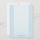 Heaven Sent Angel Wings Boy Baby shower Kaart (Achterkant)