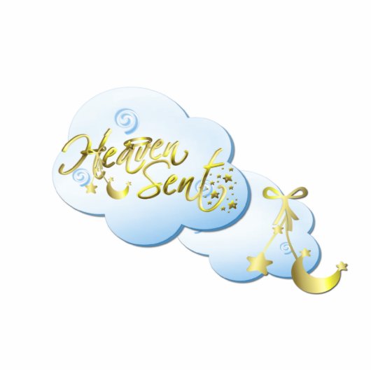 Heaven Sent Baby Ornament Fotobeeldje Ornament (Voorkant)